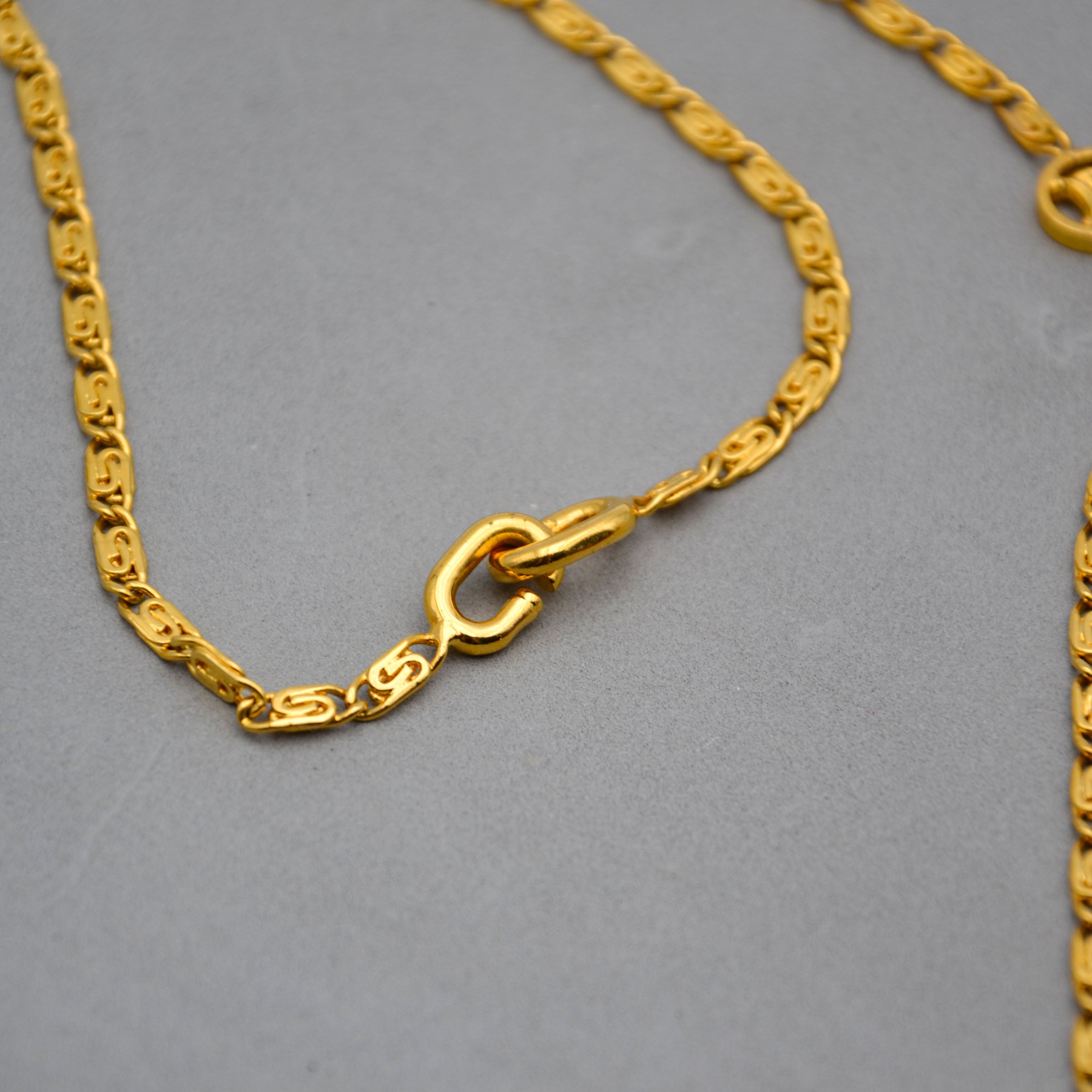 Céline Collar largo de eslabones Triomphe Vintage