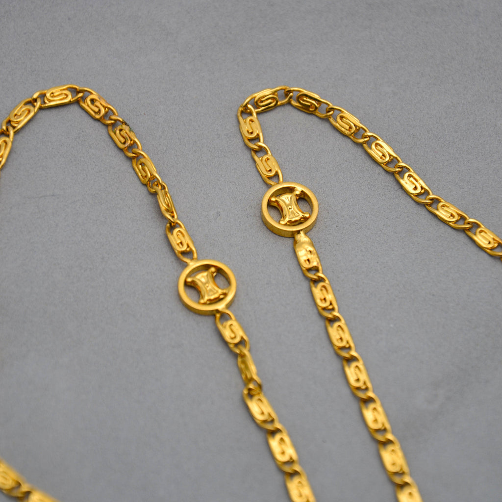 Céline Collar largo de eslabones Triomphe Vintage