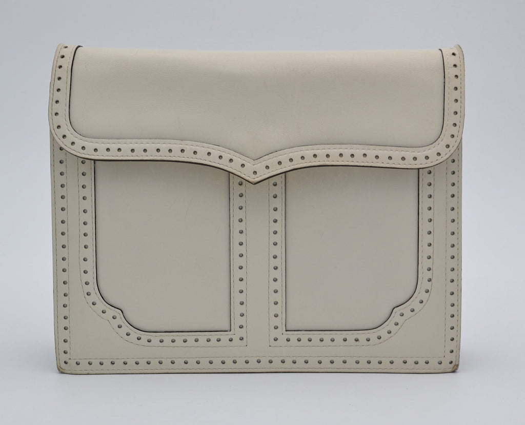 White Vintage Yves Saint Laurent Crossbody Bag