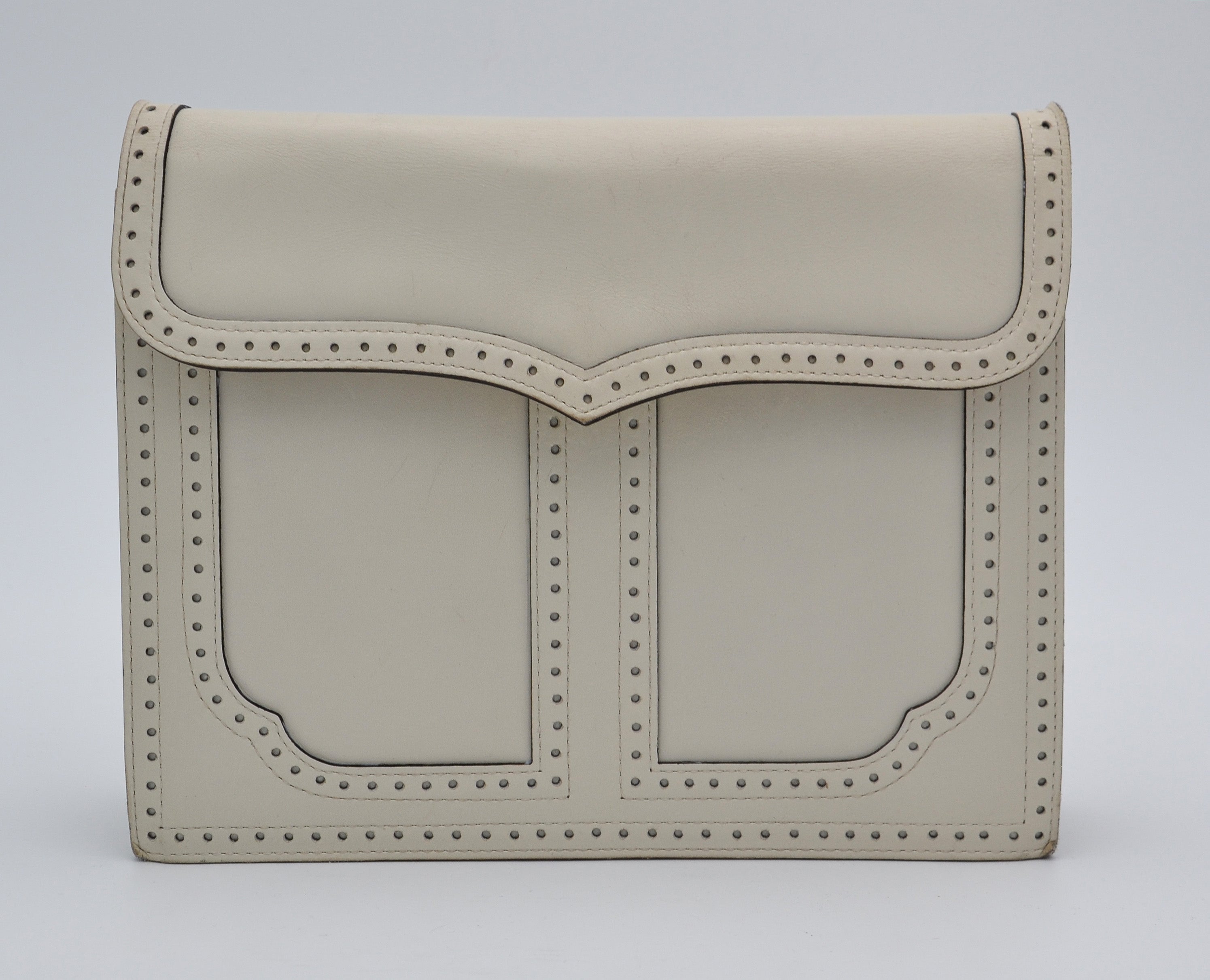 White Vintage Yves Saint Laurent Crossbody Bag