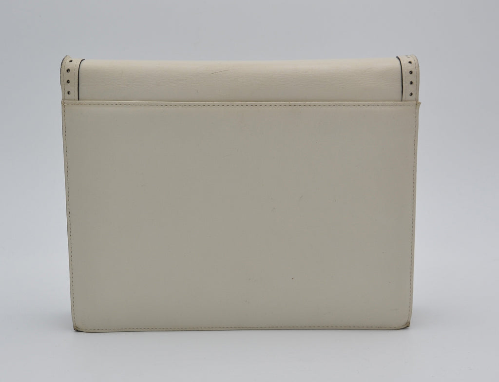White Vintage Yves Saint Laurent Crossbody Bag