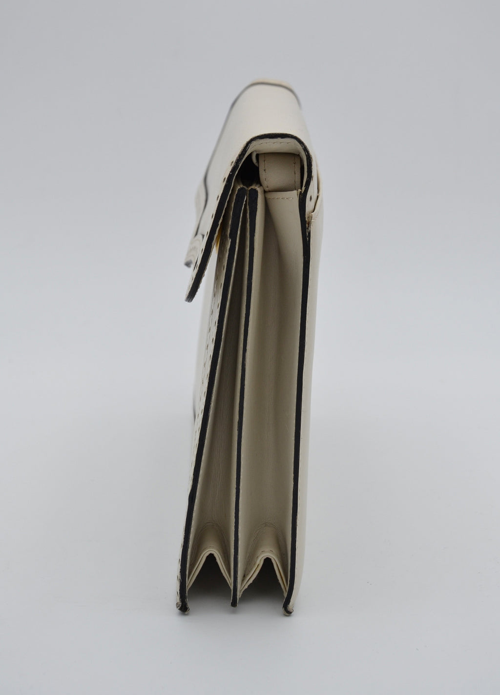 White Vintage Yves Saint Laurent Crossbody Bag