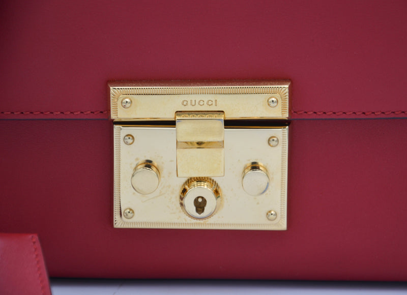 Gucci Padlock Bag Red Leather