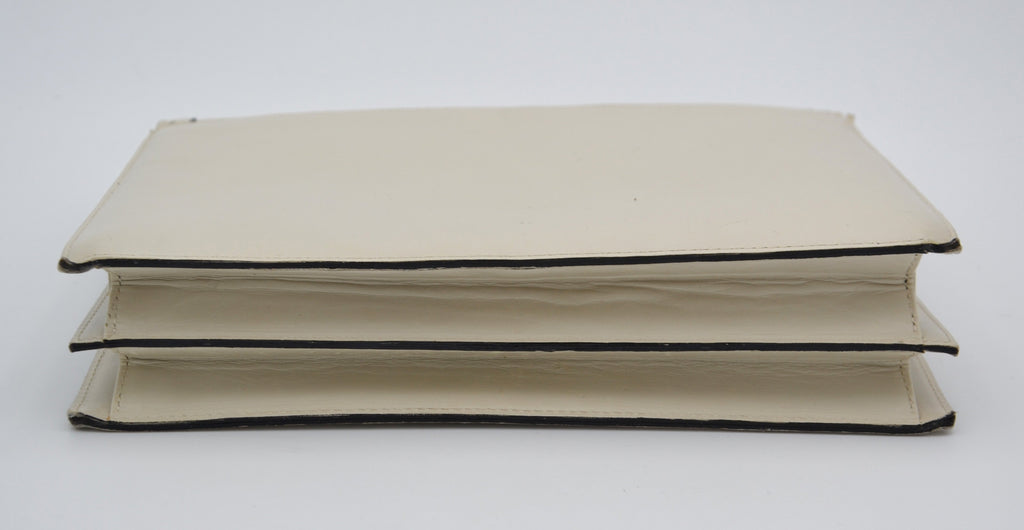 White Vintage Yves Saint Laurent Crossbody Bag