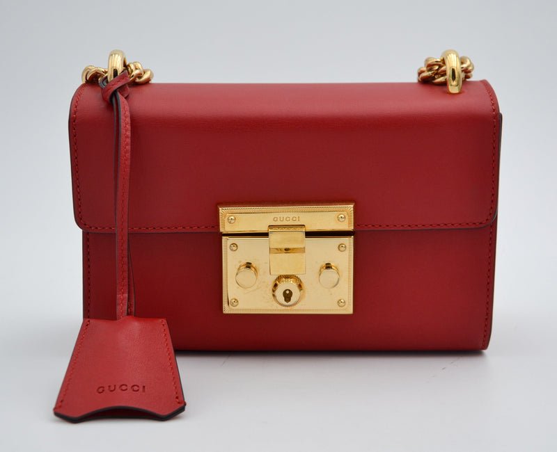 Gucci Padlock Bag Red Leather