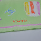 Foulard Chanel Coton Vert Pastel