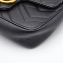 Gucci Gg Marmont Super Mini Quilted Bag Black