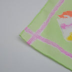 Foulard Chanel Coton Vert Pastel