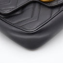 Gucci Gg Marmont Super Mini Quilted Bag Black