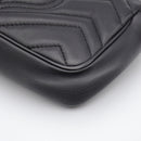 Gucci Gg Marmont Super Mini Quilted Bag Black