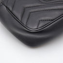 Gucci Gg Marmont Super Mini Quilted Bag Black