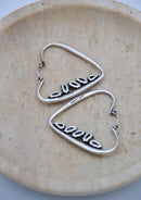 Saint Laurent Boucles D'Oreilles Coeur