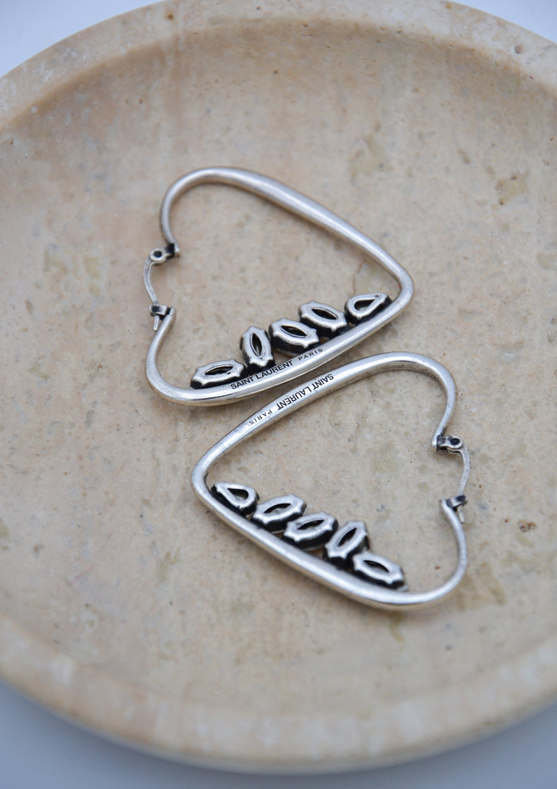 Saint Laurent Boucles D'Oreilles Coeur