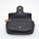 Gucci Gg Marmont Super Mini Quilted Bag Black