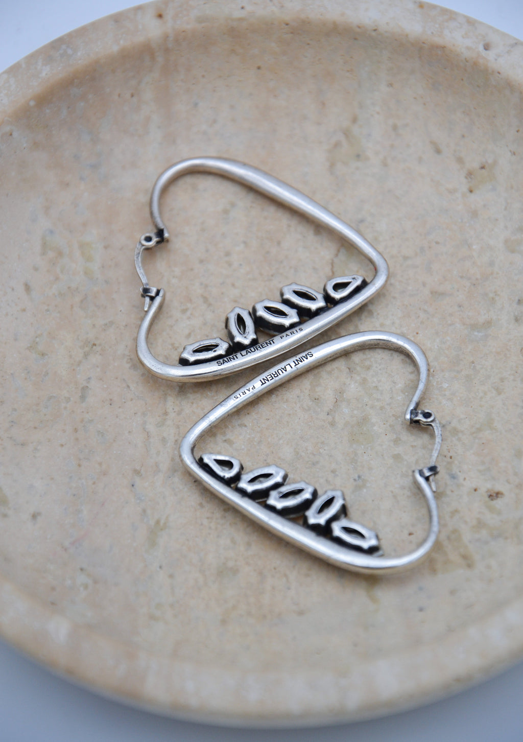 Saint Laurent Boucles D'Oreilles Coeur