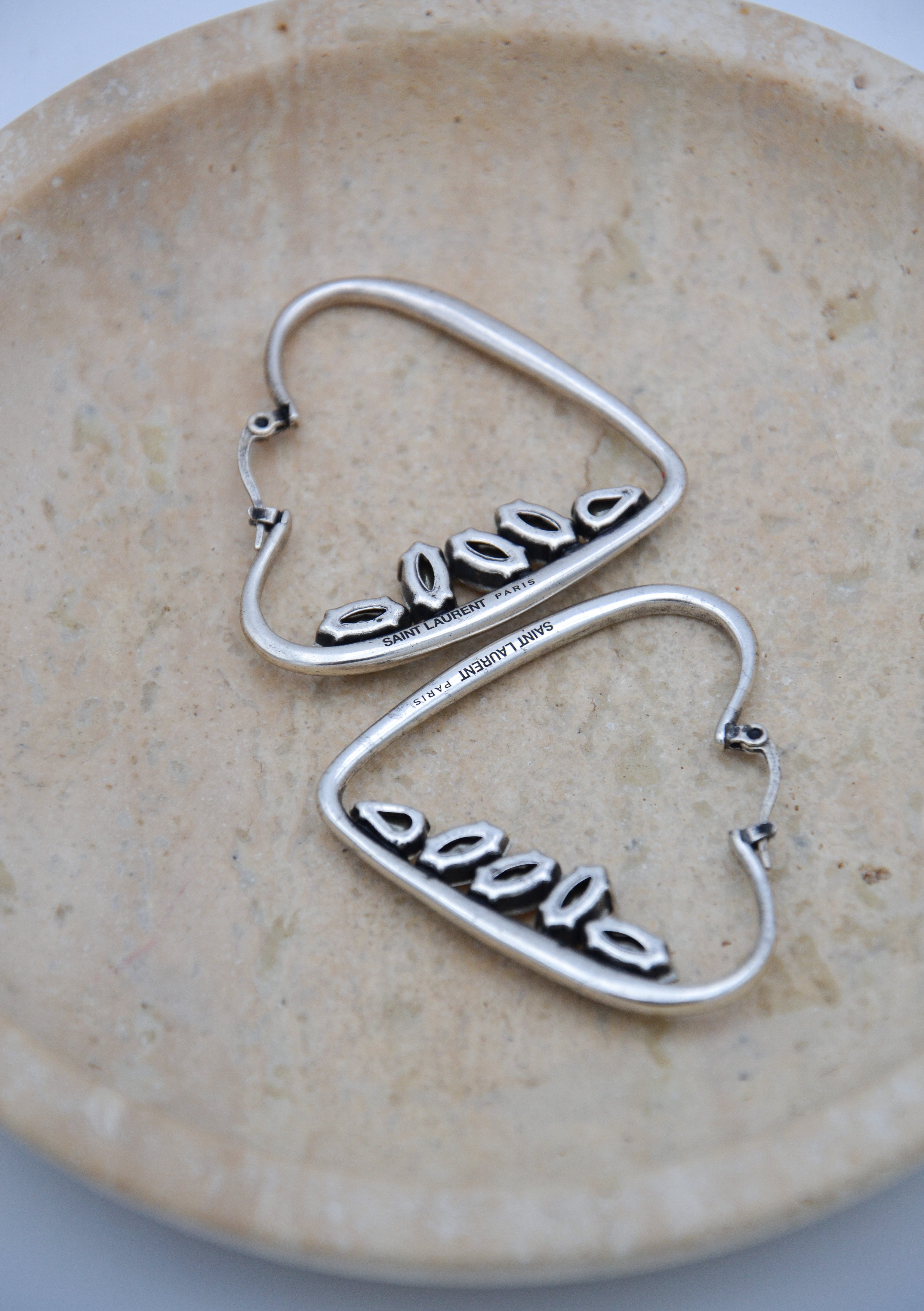 Saint Laurent Boucles D'Oreilles Coeur
