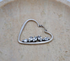 Saint Laurent Boucles D'Oreilles Coeur