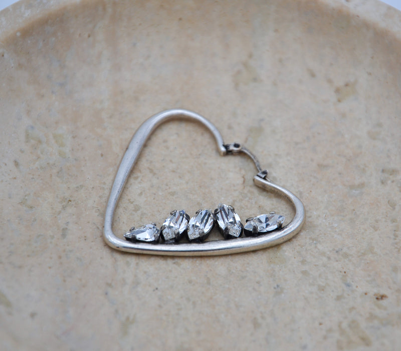 Saint Laurent Boucles D'Oreilles Coeur