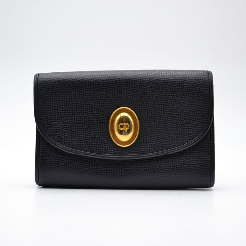 Dior Crossbody Cuir Noir Vintage