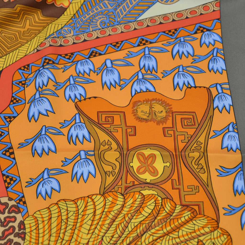Carré Hermès 90 « El arte de las estepas »