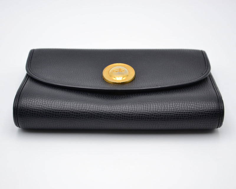 Dior Crossbody Leather Black Vintage