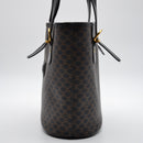Céline Macadam Tote Bag Black Coated Canvas