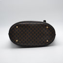Céline Macadam Tote Bag Black Coated Canvas