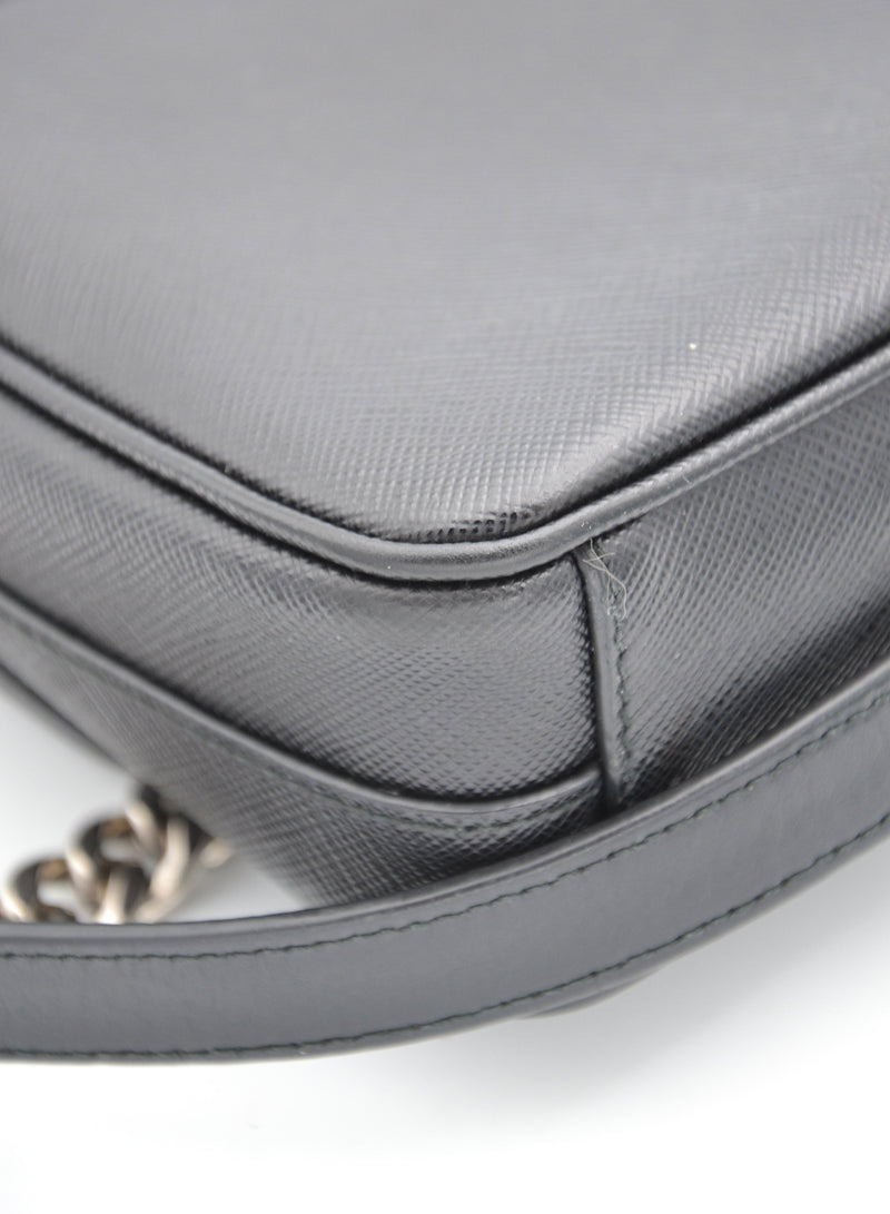 Bolso Prada En Cuero Saffiano Negro