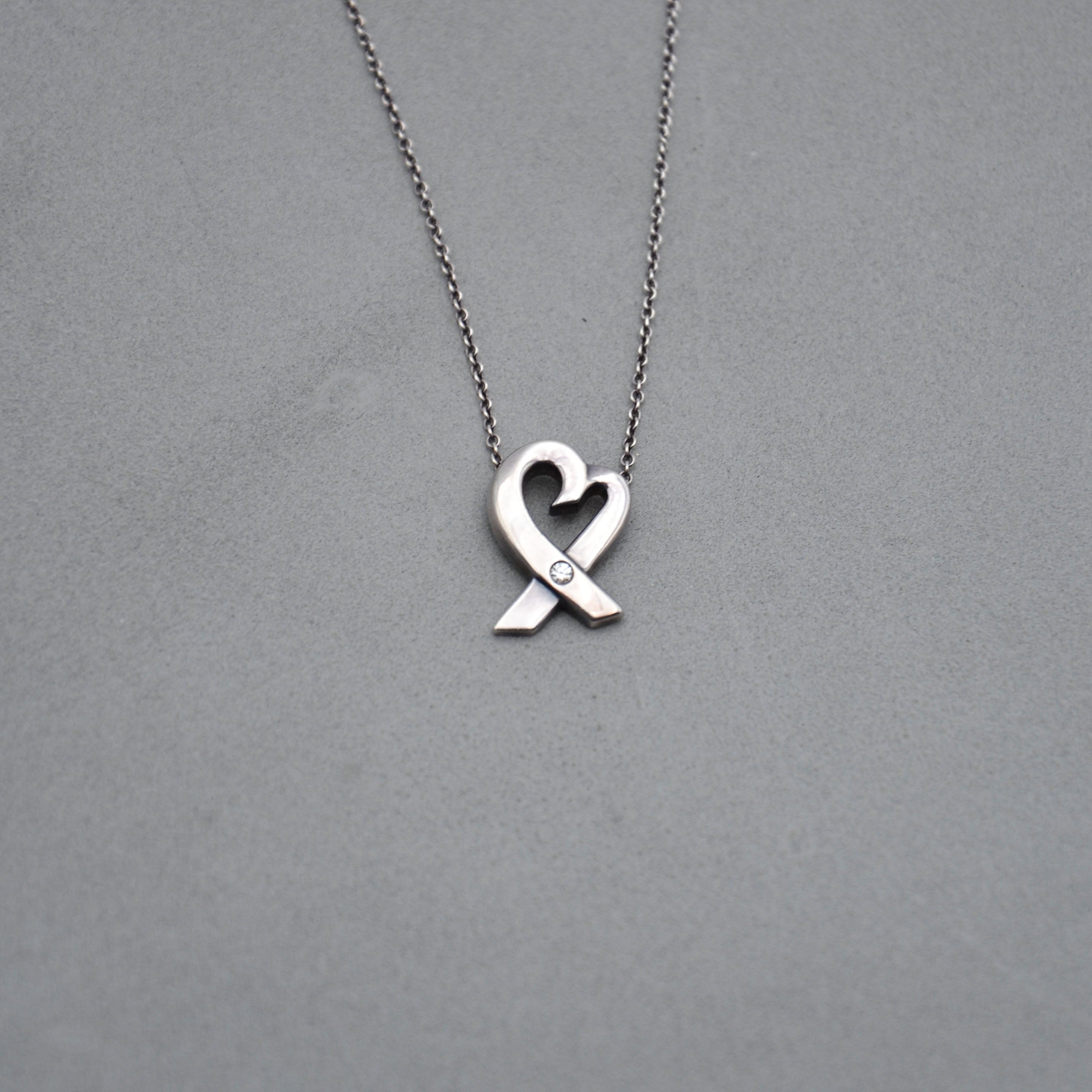 Collier Tiffany & Co. Paloma Picasso Loving Heart Diamant