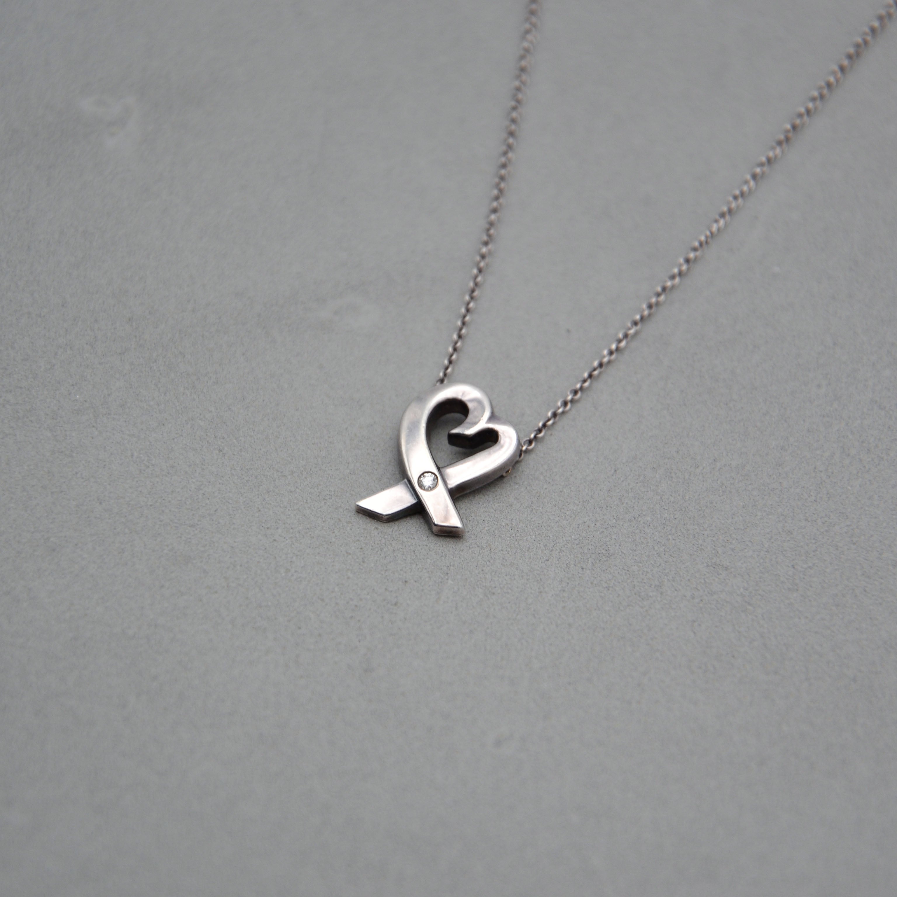 Collier Tiffany & Co. Paloma Picasso Loving Heart Diamant