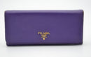 Portefeuille Long Prada En Cuir Saffiano Violet