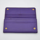 Portefeuille Long Prada En Cuir Saffiano Violet