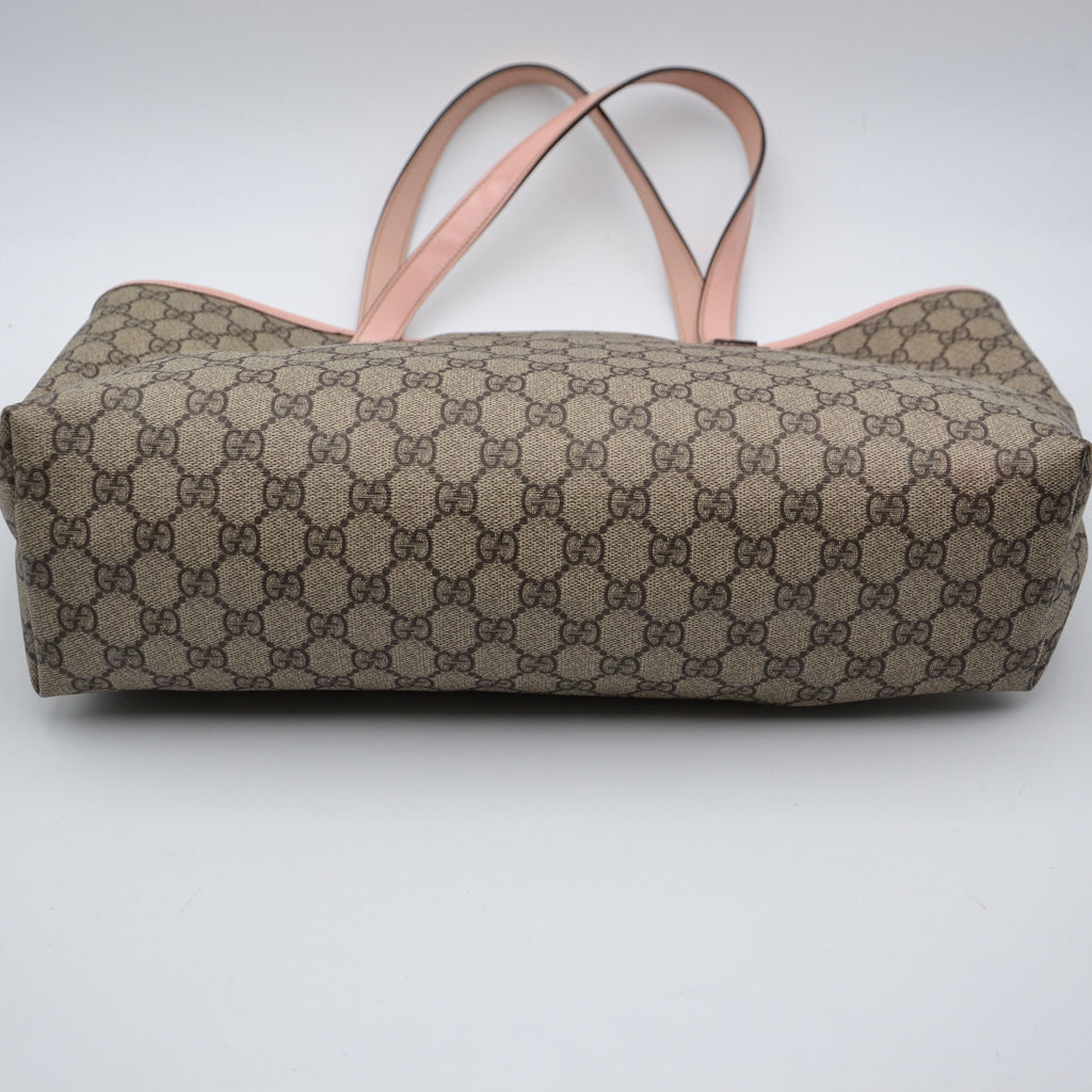 Gucci Gg Supreme Zipped Tote