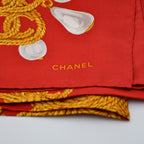 Pañuelo Chanel Vintage Cadenas y Perlas