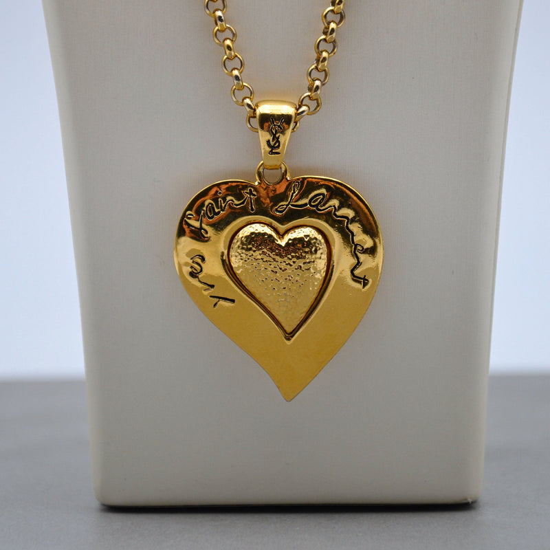 Yves Saint Laurent Collier Cœur Vintage