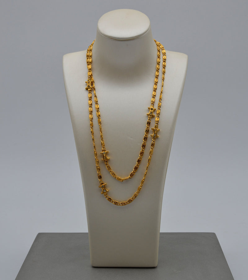 Celine Triomphe Strass Chain