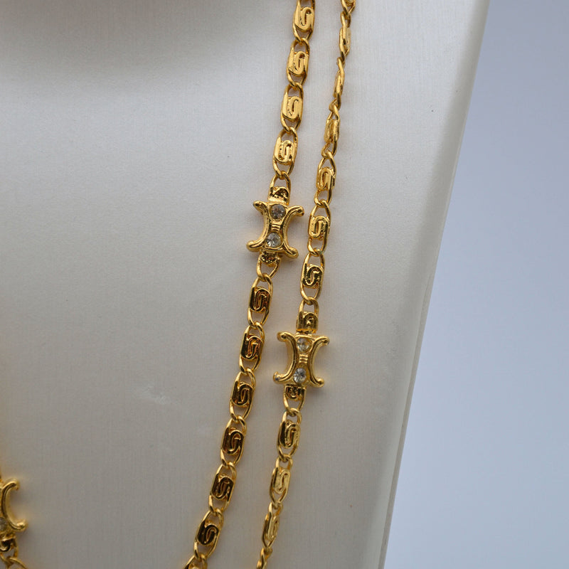Celine Triomphe Strass Chain