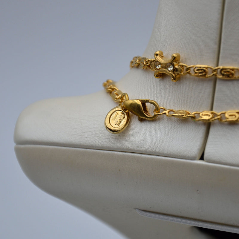 Celine Triomphe Strass Chain