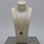 Yves Saint Laurent Collier Cœur Réversible Vintage