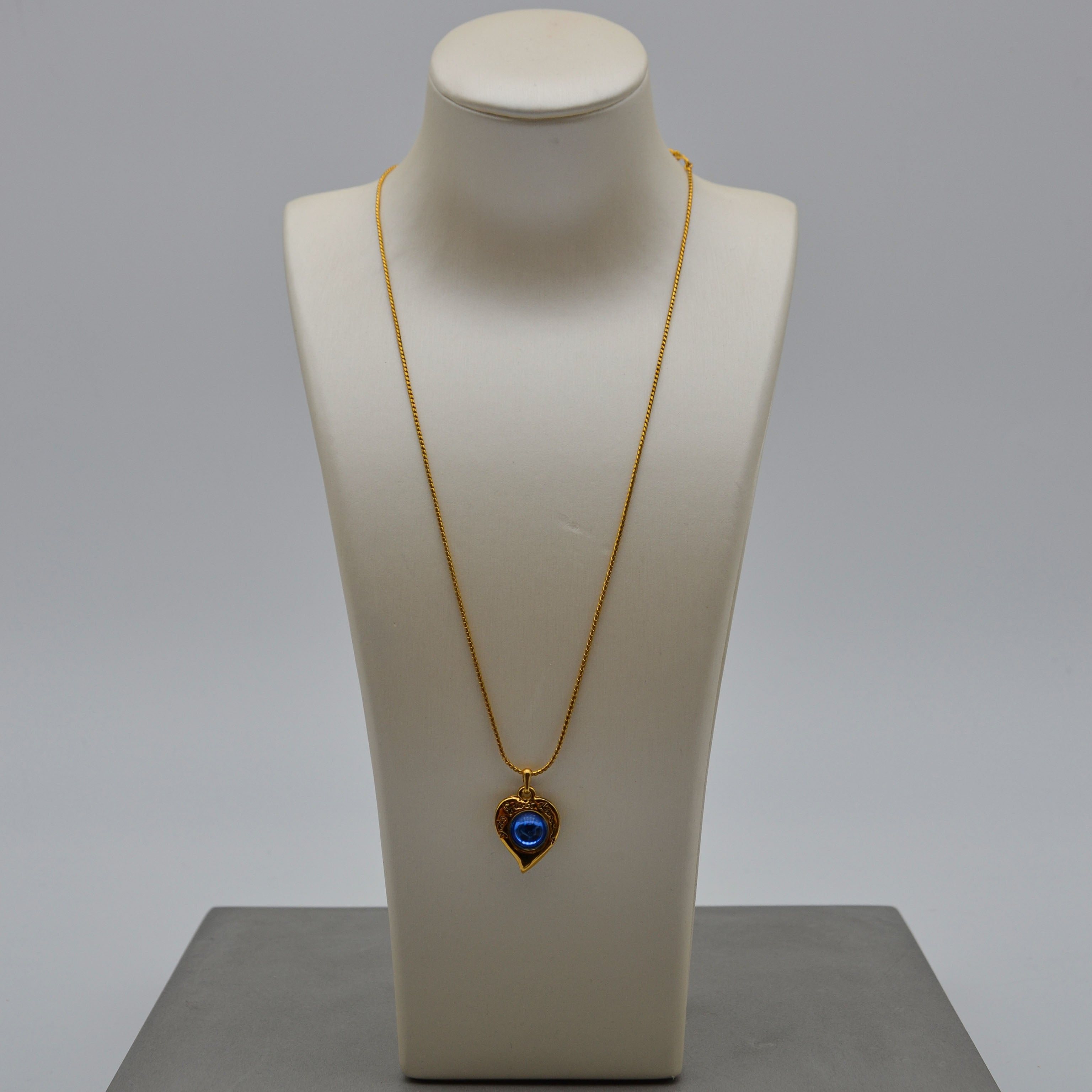 Yves Saint Laurent Collier Cœur Réversible Vintage