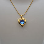 Yves Saint Laurent Collier Cœur Réversible Vintage