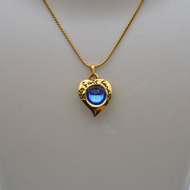 Yves Saint Laurent Collier Cœur Réversible Vintage