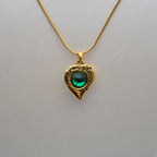 Yves Saint Laurent Collier Cœur Réversible Vintage