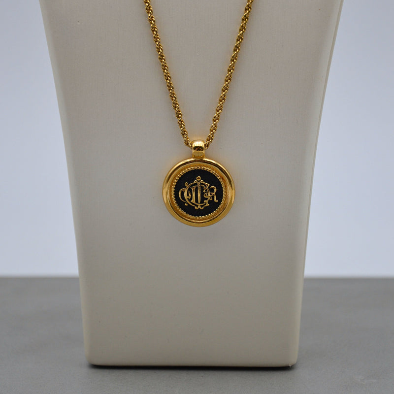 Christian Dior Vintage Medallion Necklace