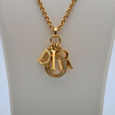 Collar Christian Dior Letras D.I.O.R. vendimia