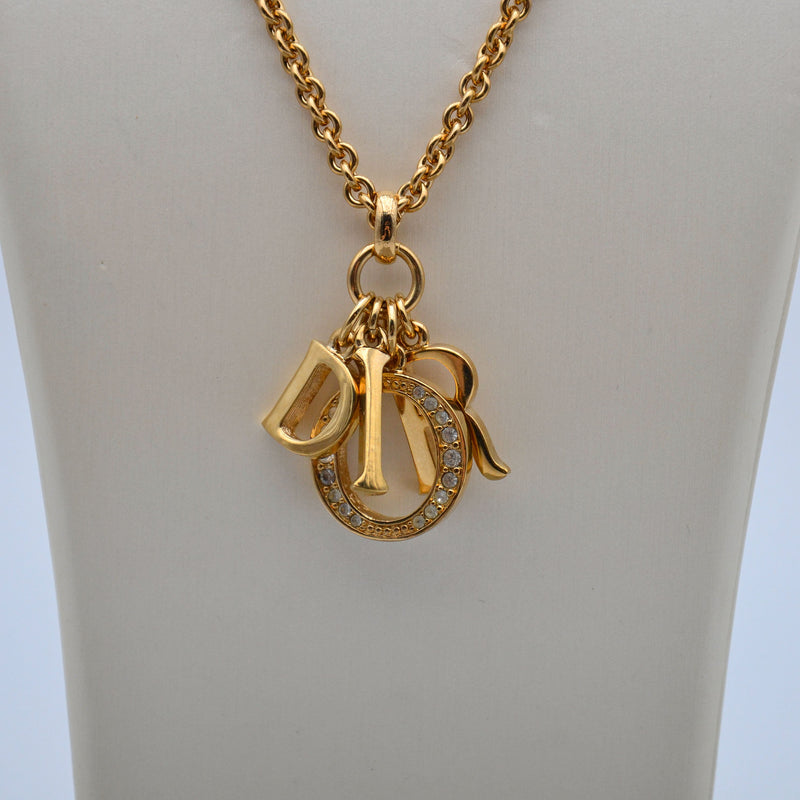 Collar Christian Dior Letras D.I.O.R. vendimia