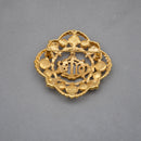 Christian Dior Broche Monogramme Cd Baroque Vintage
