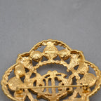 Christian Dior Vintage Baroque Cd Monogram Brooch