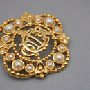 Christian Dior Broche Monogramme Cd Baroque Vintage