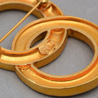 Céline Vintage Intertwined Rings Brooch
